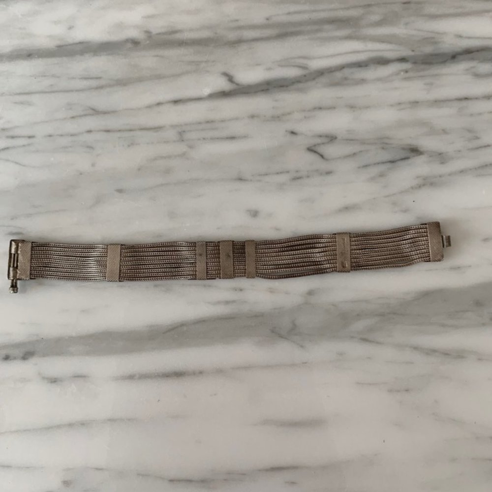 Russian Sterling Silver Bracelet - Picture 3 of 3